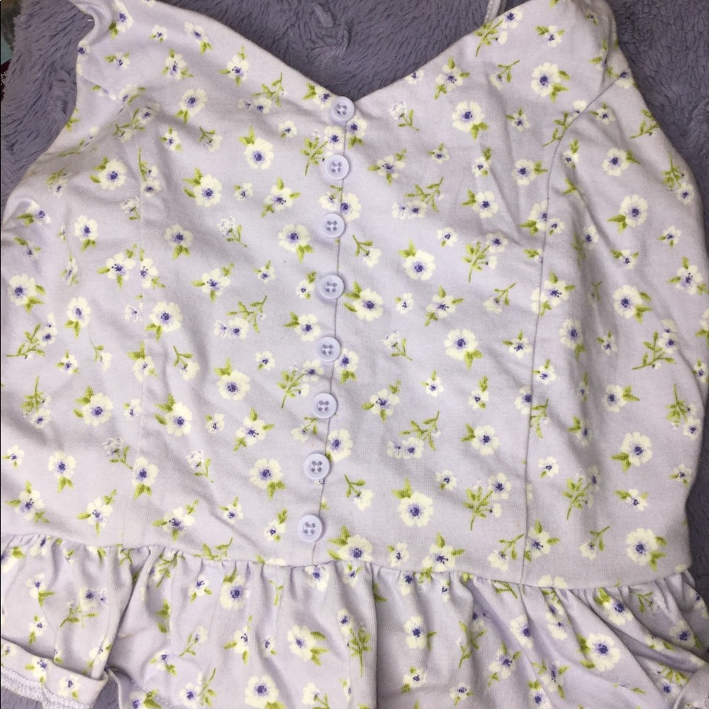 Cute blue flower top